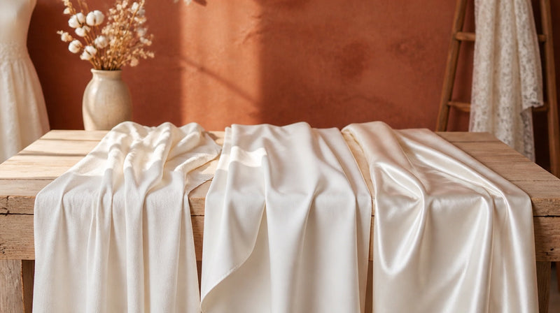 Crêpe, mikado, satin duchesse : le tissu selon la silhouette
