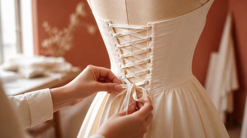 Monter un laçage dans le dos d'une robe, pas à pas