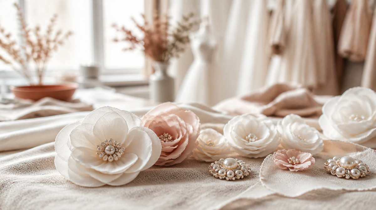 Fleurs et broches
