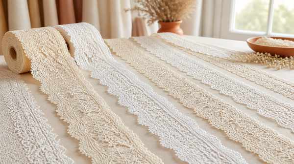 Galons ivoire et blanc
