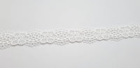 Galon dentelle fleurs ivoire clair pour robe de mariée · vue 3