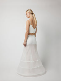Jupon 3C 270cm ivoire pour robe de mariée princesse · vue 2