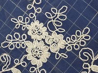 Dentelle tulle brodé ivoire · vue 4