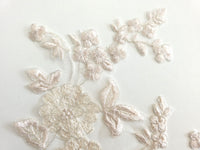 Lot de 3 motifs beige fil argenté · vue 2