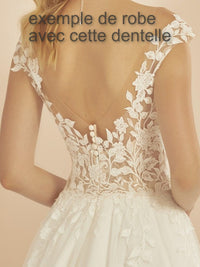 Grand motif Heather feuille 49CM brillant pour robe de mariée · vue 6