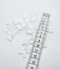 Motif fleurs et feuilles à coudre pour robe de mariée T670 · vue 2