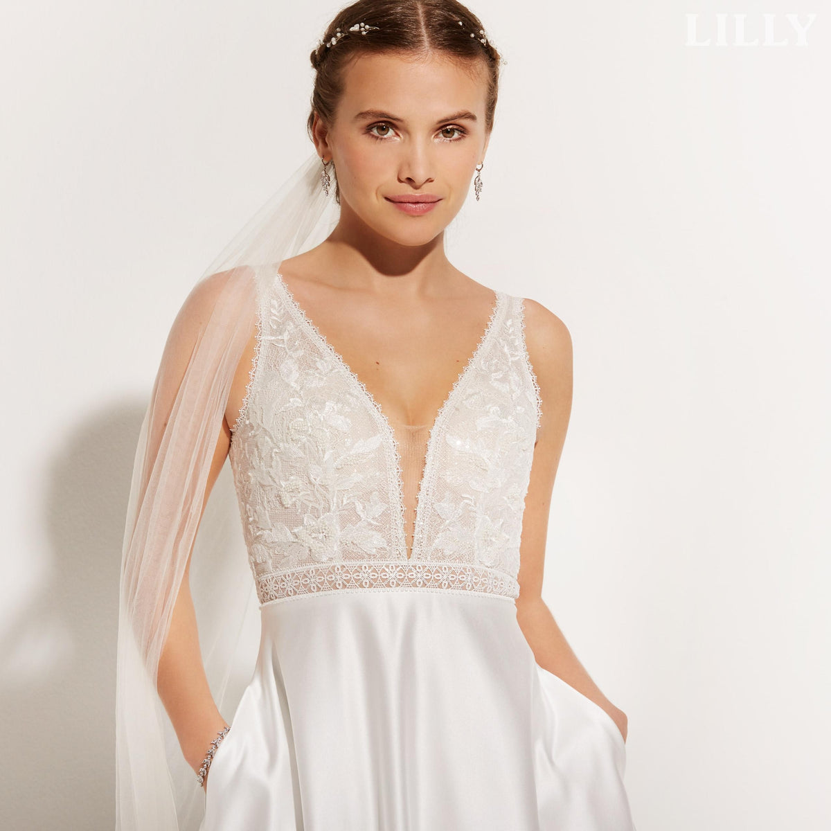 robe de mariée Lilly 08-4434-CR DUCHESSE
