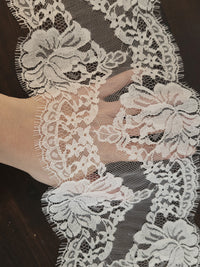 Galon Dentelle Ivoire Mariage 15 cm – Festonné Petits Cils · vue 2