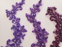 Lot de 4 motifs violets à coudre · vue 2