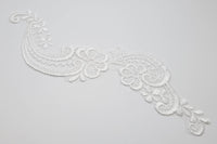 Motif arabesque ivoire nacré pour robe de mariée · vue 2