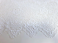 Dentelle fine "nathalie" ivoire clair bord festonné · vue 4