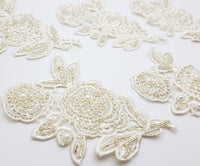 Appliqués motifs à coudre ivoire et silver lot par 5 · vue 3