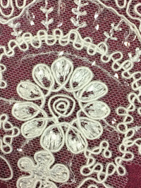 Galon de dentelle pour robe de mariée ivoire avec sequins · vue 6