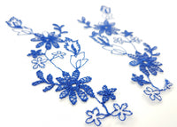 motif en dentelle bleu pour création · vue 2