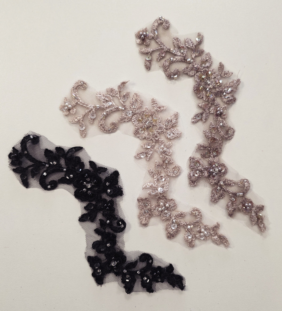 Lot de 3 motifs beige nude / noir