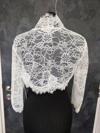 Bolero en dentelle ivoire pour robe de mariée 38/40 · vue 7