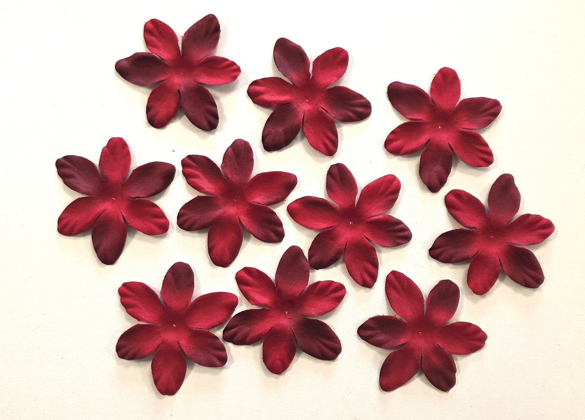 Lot de 30 fleurs rouge pour DIY