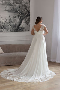 Robe de mariée bohème grande taille Gardenia