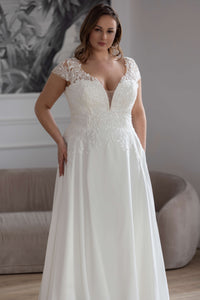 Robe de mariée bohème grande taille Gardenia