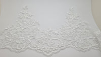 Galon large en dentelle ivoire pour robe de mariée · vue 3