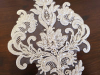 Grand motif losange blanc "princesse" pour robe de mariée · vue 2