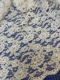 Dentelle blanche avec perles · vue 4