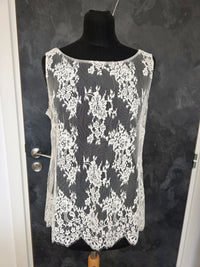 Top mariée dentelle française ivoire clair – Dos ouvert nœud – Taille 40 Lambert Creation · vue 6