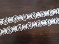 Galon rond mandala dentelle très fine ivoire clair · vue 4
