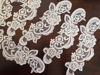 Lot unique de 7 motifs ivoire avec perles et arabesques · vue 4