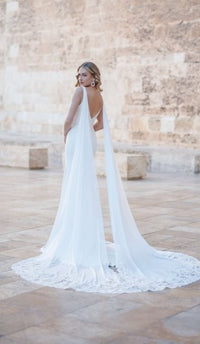 Robe de mariée sirène en satin mat stretch SINDY taille 48 · vue 2