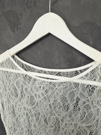 Top de mariée en dentelle stretch fine ivoire clair – Manches courtes – Tailles 40/42 & 44/46 · vue 5