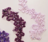 Lot de 4 motifs violets à coudre · vue 3