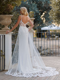 Robe de mariée sirène avec traine et manches amovibles KEDYNA