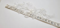 Motif appliqué dentelle ivoire brillant pour robe de mariée · vue 3