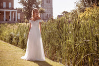 Robe de mariée en dentelle et tulle souple 42/44 · vue 3