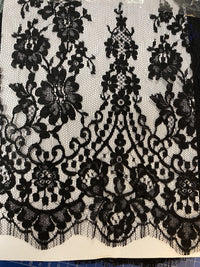 Dentelle de Calais Caudry rouge ou noir · vue 7