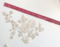 Lot de 3 motifs beige fil argenté · vue 3