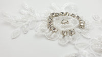 Motif blanc strass et perles pour robe de mariée · vue 2