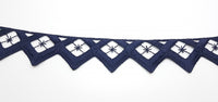 Galon moderne bleu marine · vue 3