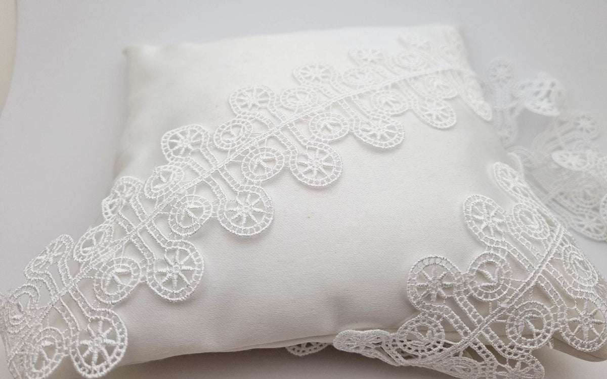 Galon ivoire clair dentelle bohème moderne pour robe de mariée