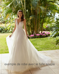 Tulle souple ivoire clair laize 300 · vue 2