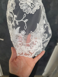 Top en dentelle manches courte pour mariée ivoire · vue 6