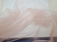 Tulle pailleté rose souple laize 150 N°0053 · vue 2