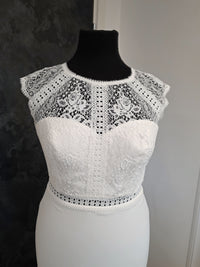 Robe de mariée "Denise" fluide près du corps ivoire bohème · vue 8