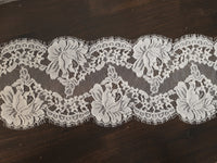 Galon Dentelle Ivoire Mariage 15 cm – Festonné Petits Cils · vue 3