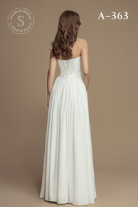 Robe de mariée bustier, simple, épurée, fluide Taille 44 · vue 2