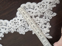 Galon de dentelle blanc bord festonné · vue 2