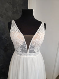 Robe MONICA Bianco DESTOCKAGE · vue 7
