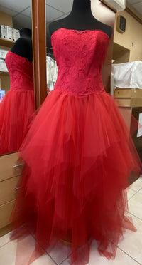 Tulle classique rouge laize 295cm · vue 2