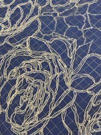 Tulle brodé pailleté ivoire · vue 2